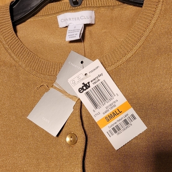 Charter Club Long Sleeve Cardigan Sweater - Picture 3 of 6